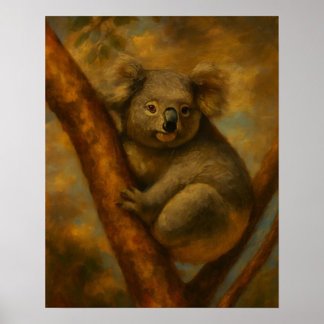 Koala in Quiet Light Poster (Front)