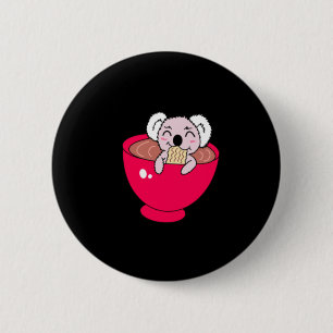 Koala in Ramen 6 Cm Round Badge
