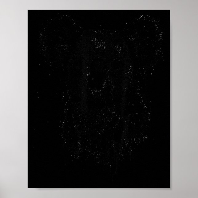 Koala Ink Art Australian Wildlife Rtrait Nge Koala Poster (Front)