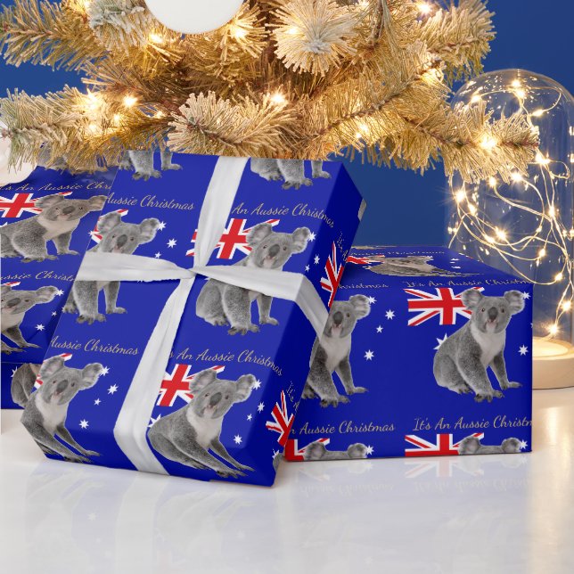Koala It's An Aussie Christmas  Wrapping Paper (Holidays)
