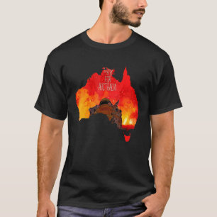 Koala Kangaroo Animals People Pray For Australia T-Shirt