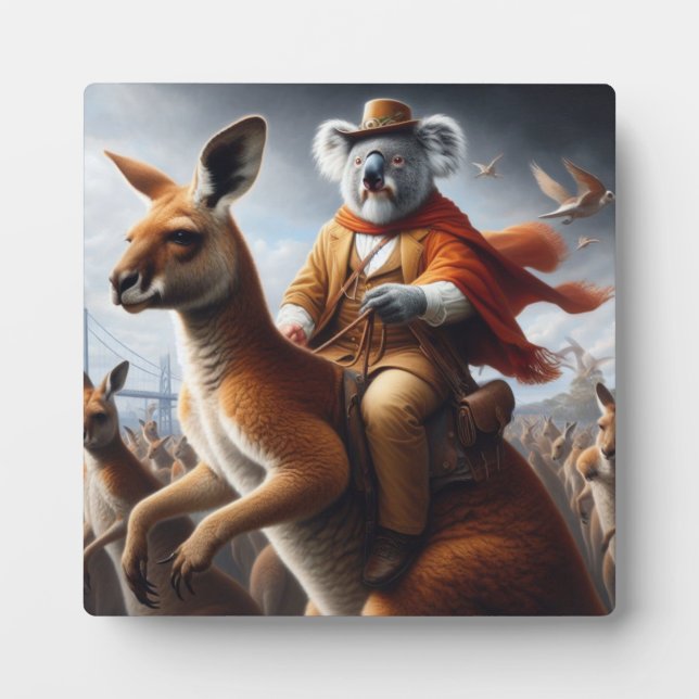 Koala Kangaroo Rider Plaque (Front)