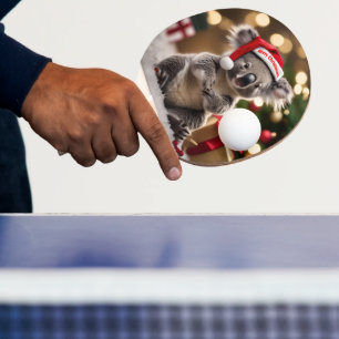 "Koala Kris Kringle: Christmas Down Under" Ping Pong Paddle