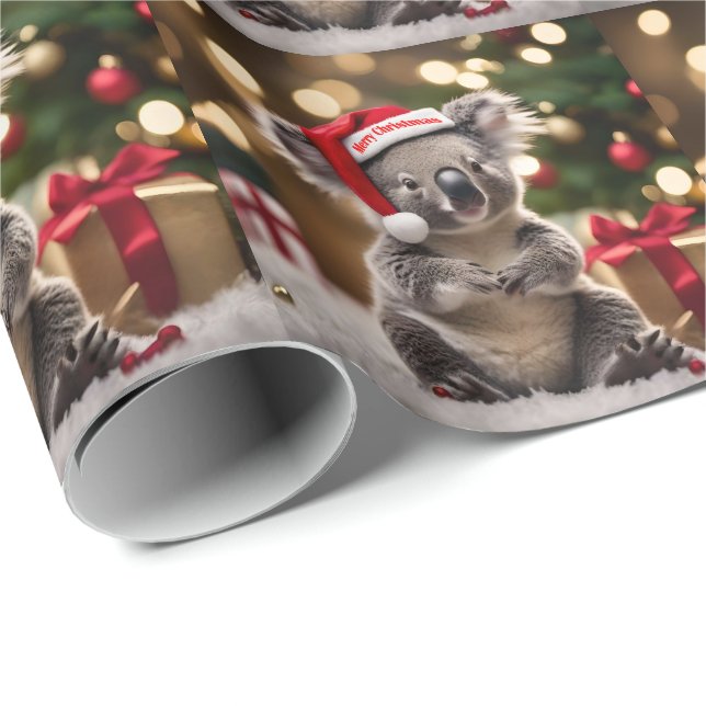 "Koala Kris Kringle: Christmas Down Under" Wrapping Paper (Roll Corner)
