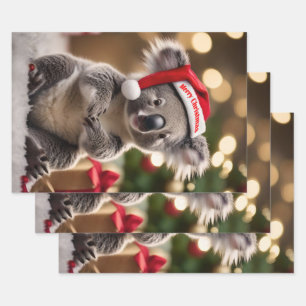 "Koala Kris Kringle: Christmas Down Under" Wrapping Paper Sheet