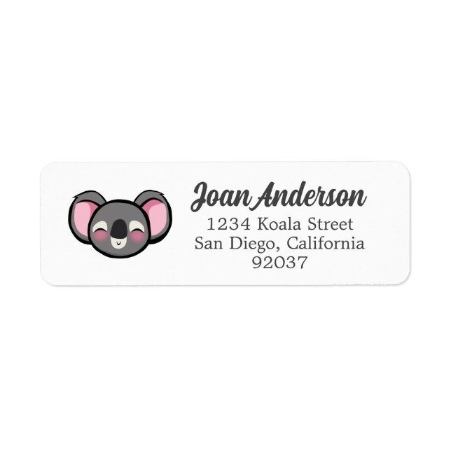 Koala Label Return Address Label (Front)