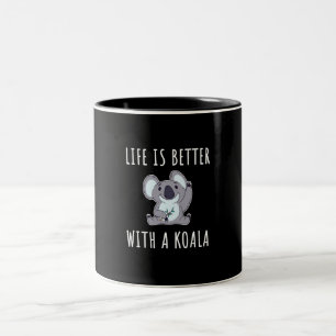 Koala - Life Is Better With A Koala Two-Tone Coffee Mug