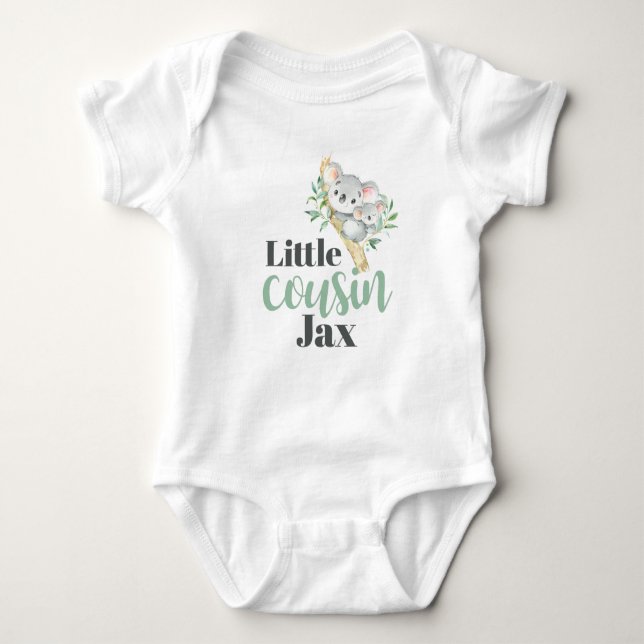 Koala Little Cousin Custom Kids or Baby Bodysuit (Front)
