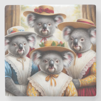 Koala Little Women Stone Coaster