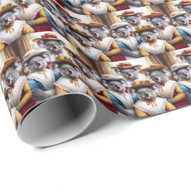 Koala Little Women Wrapping Paper (Roll Corner)