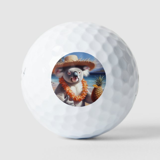 Koala Luau Golf Balls (Front)