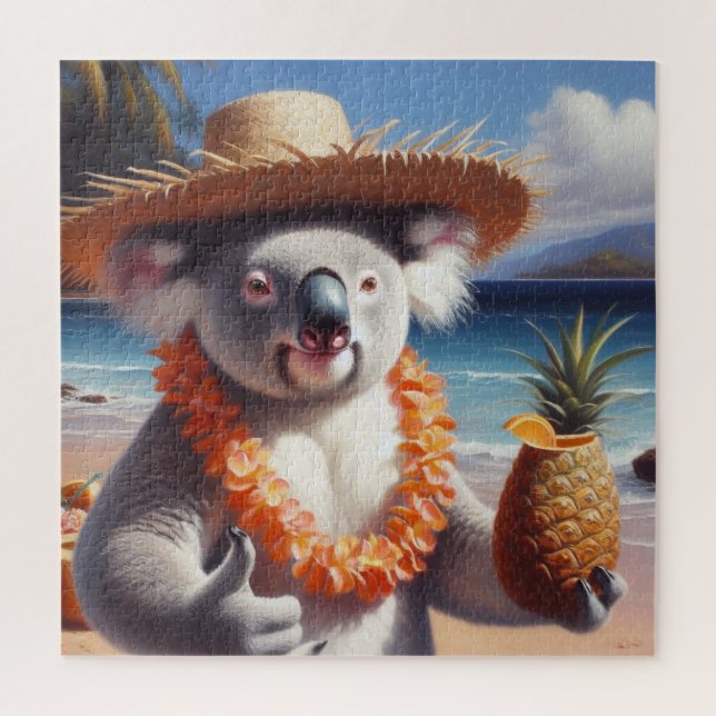 Koala Luau Jigsaw Puzzle (Vertical)