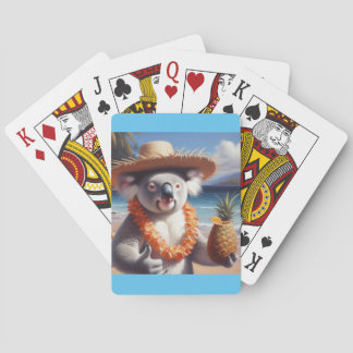 Koala Luau Playing Cards
