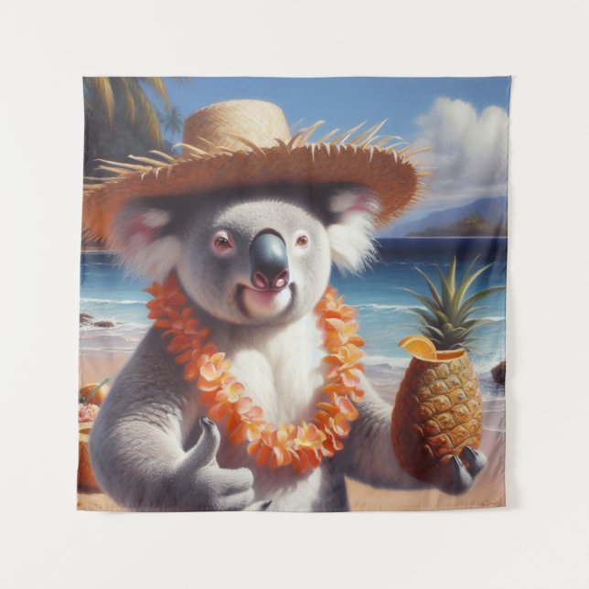 Koala Luau Tapestry (Front)