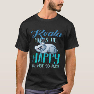 Koala Makes Me Happy For Adults Australia Kids T-Shirt