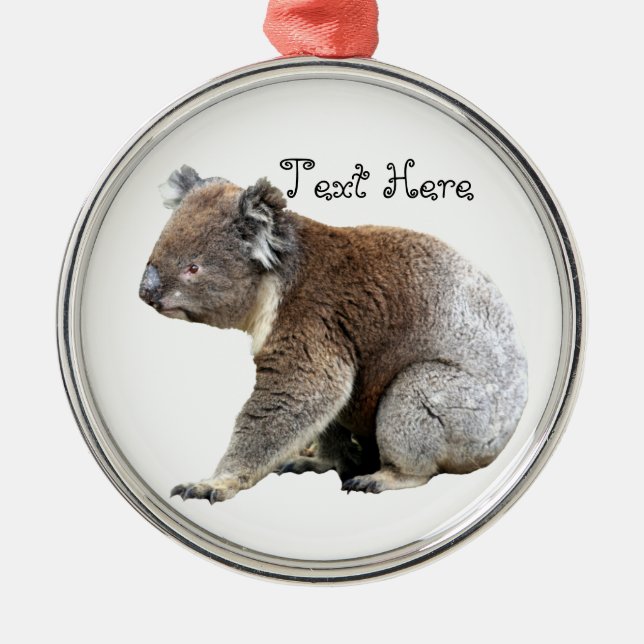 Koala Metal Tree Decoration (Front)
