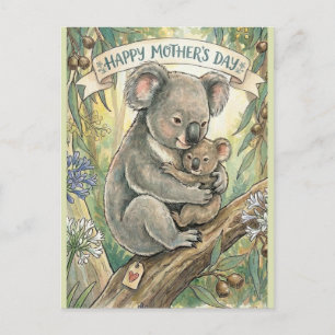 Koala Mother's Day with Joey Postcard