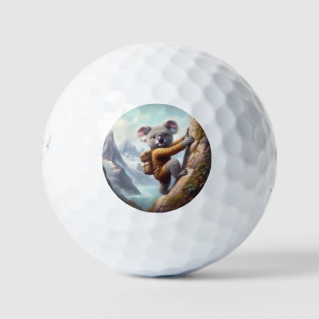Koala Mountain Climbing Golf Balls (Front)