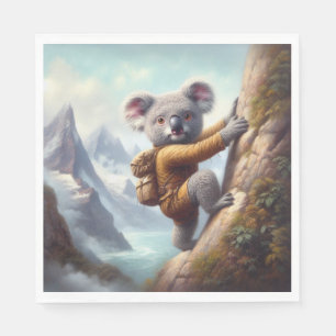Koala Mountain Climbing Napkin
