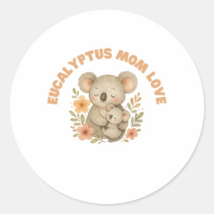 Koala Mum Mother's Day Classic Round Sticker