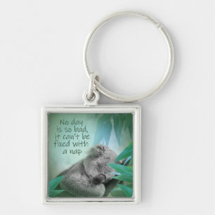 Koala Nap Key Ring