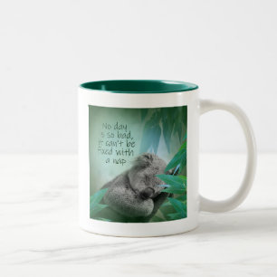 Koala Nap Two-Tone Coffee Mug