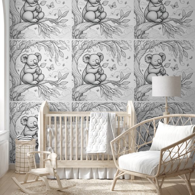 Koala Nature Colouring  Wallpaper (Kids)