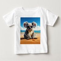 Koala on a sandy beach