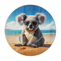 Koala on a sandy beach 