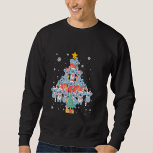 Koala Ornament Decoration Christmas Tree Santa Hat Sweatshirt