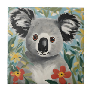 Koala Painting Ceramic Tile