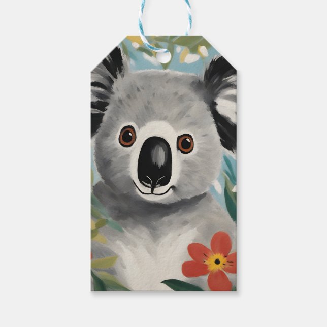 Koala Painting Gift Tags (Front)