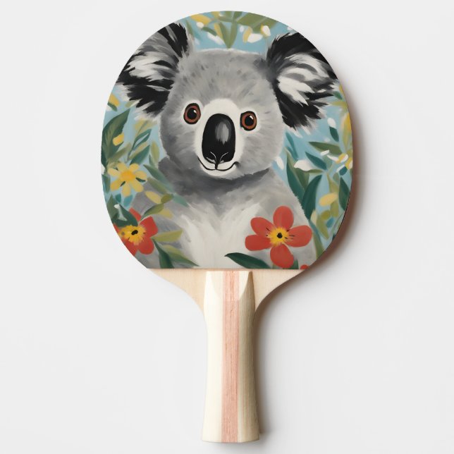 Koala Painting Ping Pong Paddle (Front)