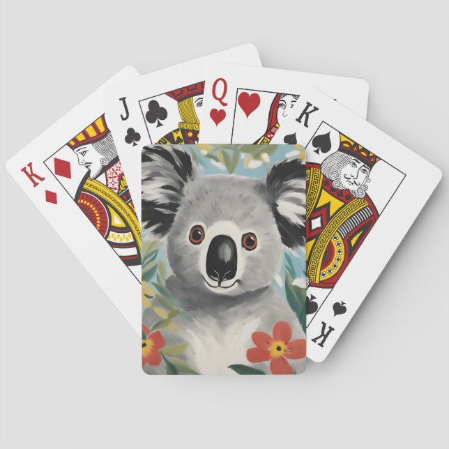 Koala Painting Playing Cards (Back)