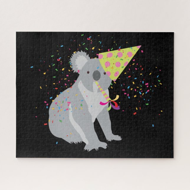 Koala Partying - Animals Having a Party Jigsaw Puzzle (Horizontal)