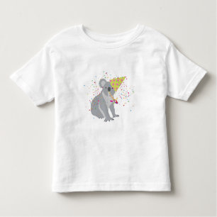 Koala Partying - Animals Having a Party Toddler T-Shirt