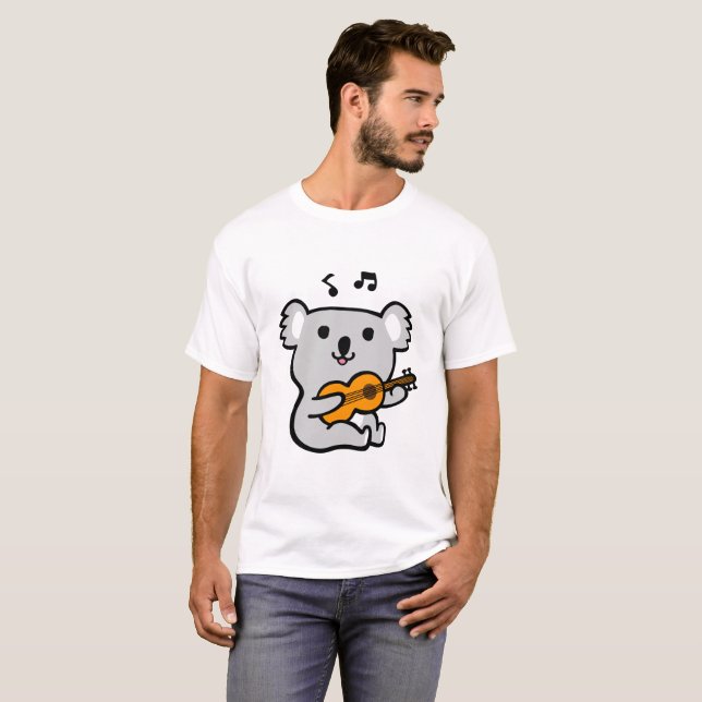 Koala playing guitar T-Shirt (Front Full)