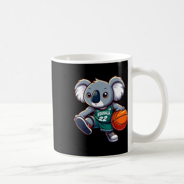 Koala Playing Sketll  Coffee Mug (Right)