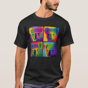 Koala Pop Illustration Colorful Animal Women Men   T-Shirt
