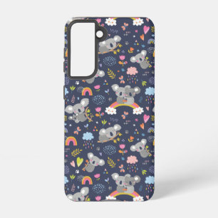Koala Rainbow Love Pattern Samsung Galaxy Case