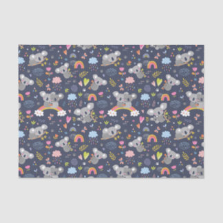 Koala Rainbow Love Pattern Tissue Paper