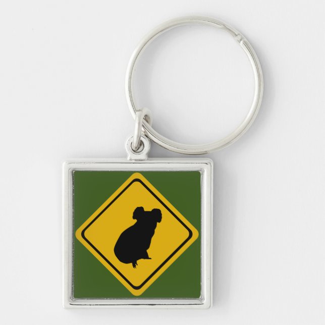 koala road sign key ring (Front)