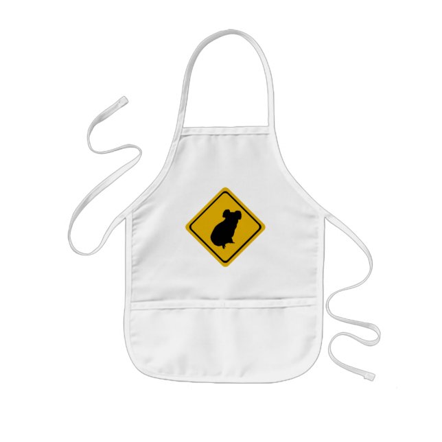 koala road sign kids apron (Front)