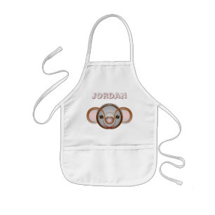 Koala - Round Abstract Personalised Kids Apron