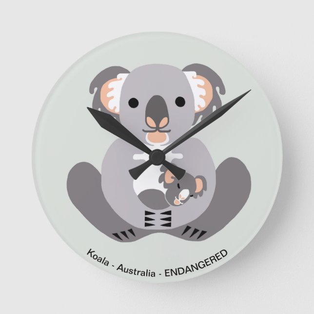 Koala - round clock (Front)