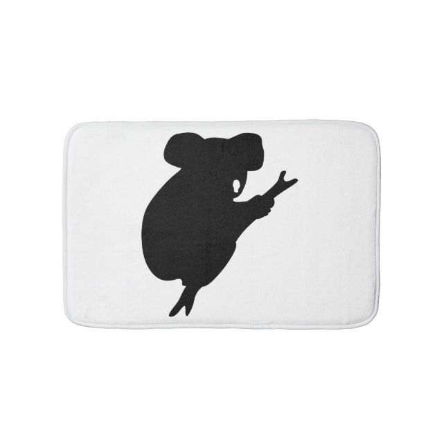 Koala Silhouette Bath Mat (Front)