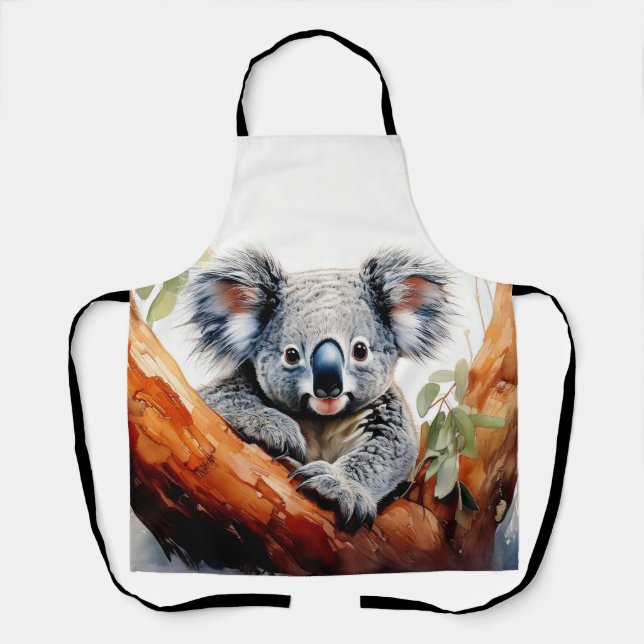 Koala Sitting in a Gum tree Apron (Front)