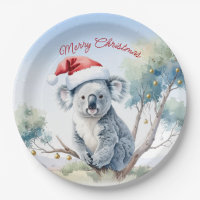 Koala Sitting in a Gum tree Merry Christmas