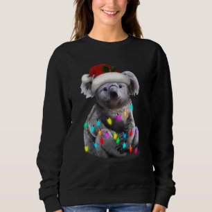 Koala Sitting With Christmas Lights Xmas Season Sweatshirt
