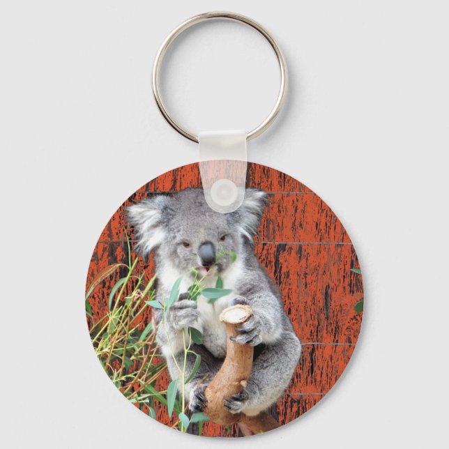 Koala Snack Time Key Ring (Front)
